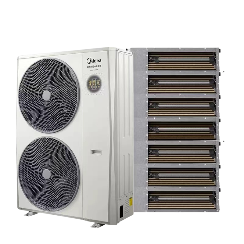 美的Midea理想家8匹一拖七全直流变频智能家电家用中央空调小多联MJV-200W-E01-LXⅡ一拖七(单相电)