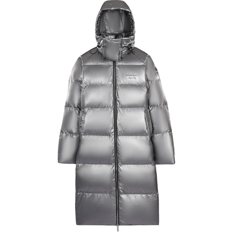 ANNAKIKI联名波司登2022新款设计师联名羽绒服长款可脱卸帽