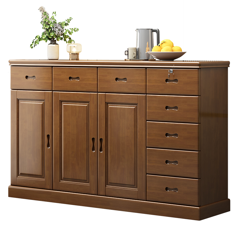 青木川 五斗柜实木客厅卧室靠墙1.6米多抽屉式落地电视柜开门衣服收纳储物柜玄关柜鞋柜门厅柜床尾柜简约现代八斗橱