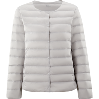 波司登22年新款女士短款圆领内穿羽绒服长袖内胆内恤叠穿轻薄简约