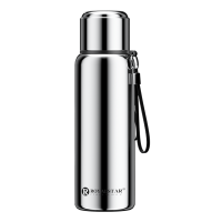 荣事达(Royalstar)全钢保温杯316不锈钢男女茶水分离泡茶杯高效保温600ml大容量本色水壶水杯RB292205