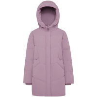 波司登女防风保暖显瘦通勤连帽宽松中长款羽绒服妈妈款B10145122B