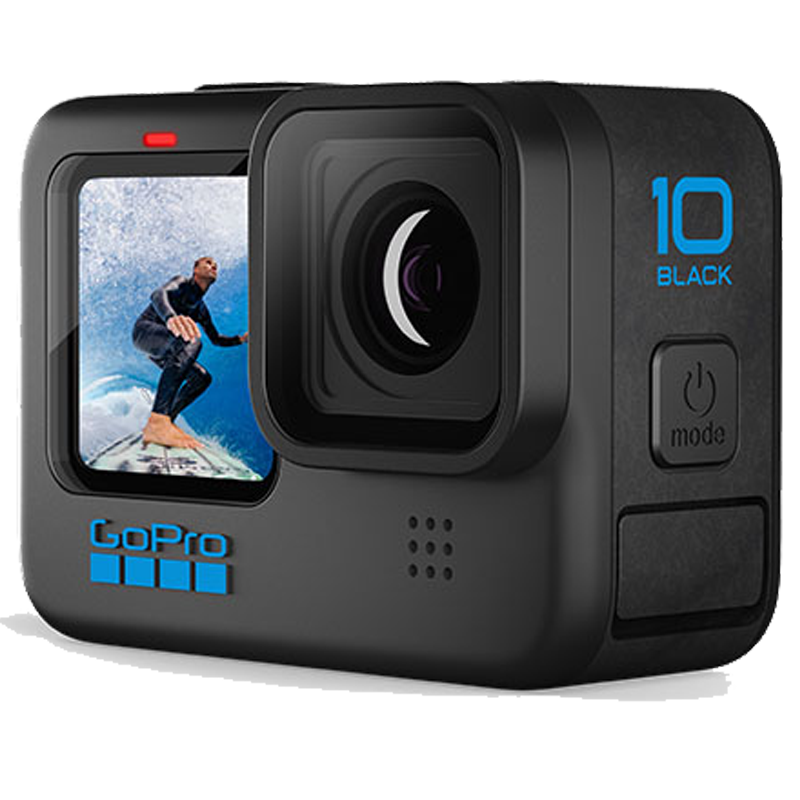GoPro HERO10 Black 运动相机 5.3K骑行Vlog摄像机 官方标配+三向自拍杆+原装电池+128G卡