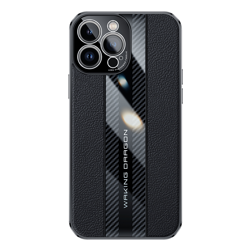 魅爱琳 苹果14手机壳iPhone14 Pro Max保护套Plus外壳 头层牛皮真皮 商务简奢全包气囊防摔软 轻薄时尚