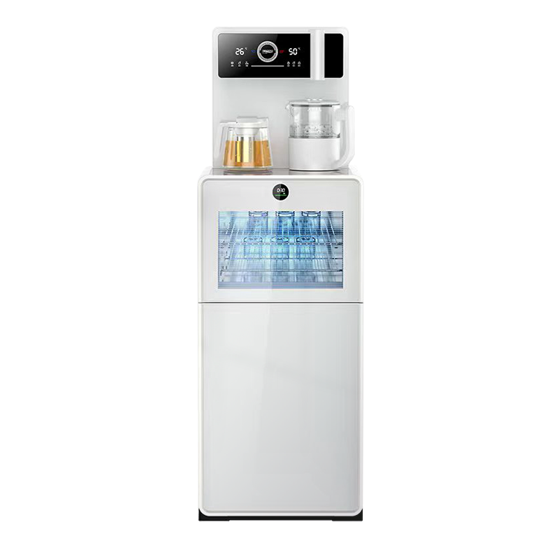 贝尔斯盾饮水机家用下置水桶全自动高端智能办公室语音茶吧机BRSD-60-CBJ温热白色