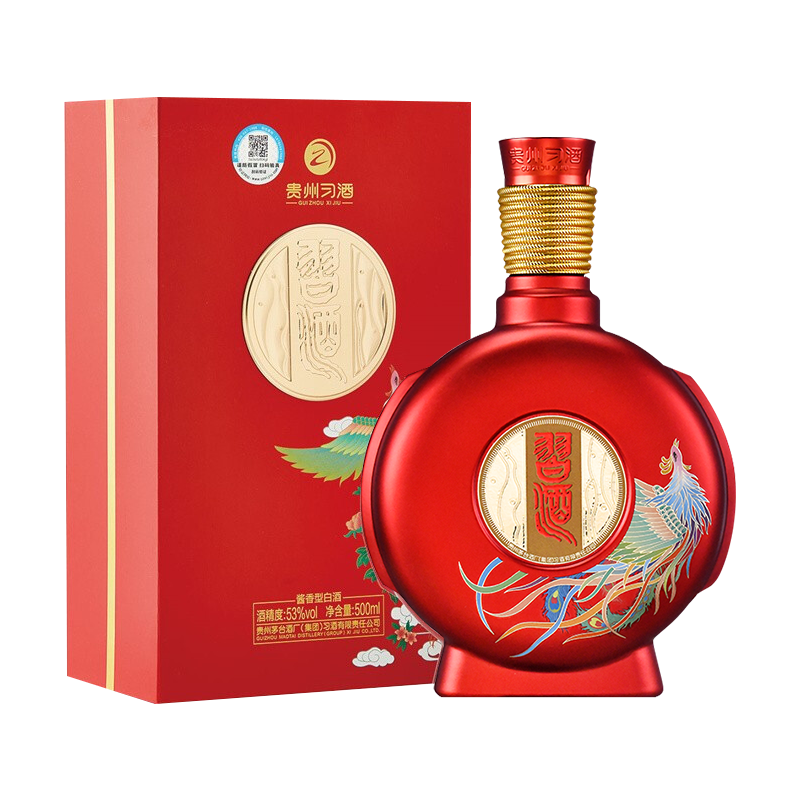 贵州習酒 精粮酿造 酱香型白酒 窖藏喜宴 53度 500ml单瓶装