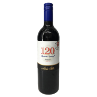 智利原瓶进口 圣丽塔120系列美乐干红葡萄酒 750ml 单支装