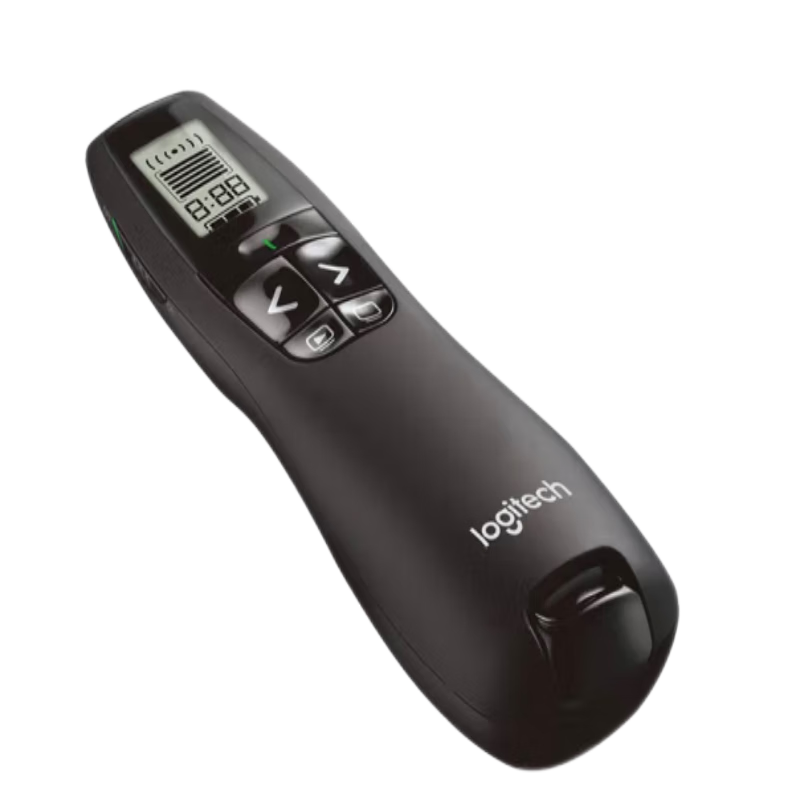罗技(Logitech) R800 无线演示器 PPT翻页笔 演示笔 激光笔 电子笔 投影笔 遥控笔 黑色