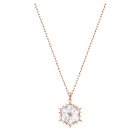 施华洛世奇(SWAROVSKI) 圣诞节礼物唯美浪漫雪花项链玫瑰金色 送恋人5428431