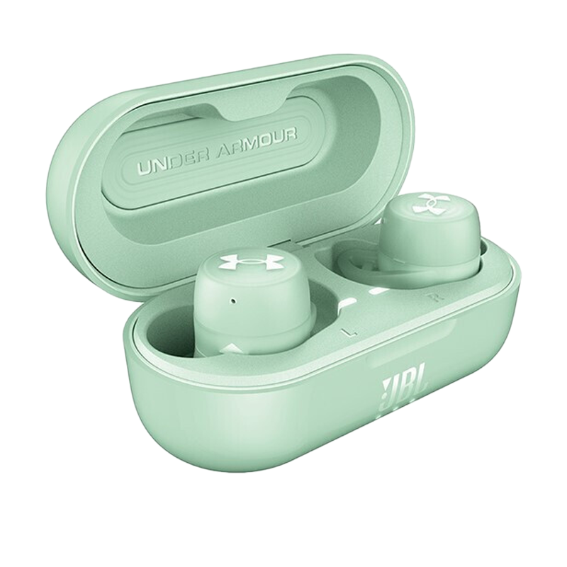 JBL UA Streak联名款真无线防水运动耳机 入耳式耳塞防汗水 音乐手机耳机 苹果安卓通用耳麦 藏青绿