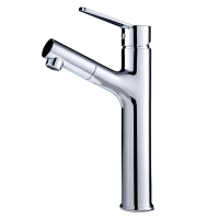 藤谷 加高台上盆抽拉式面盆水龙头精铜冷热龙头卫生间洗头伸缩洗脸盆龙头