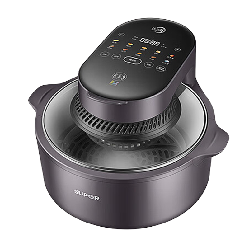 苏泊尔(SUPOR)空气炸锅远红外7L/升大容量 可视家用煎炸锅无油不粘1500W大功率空气烤箱KD70YQ855