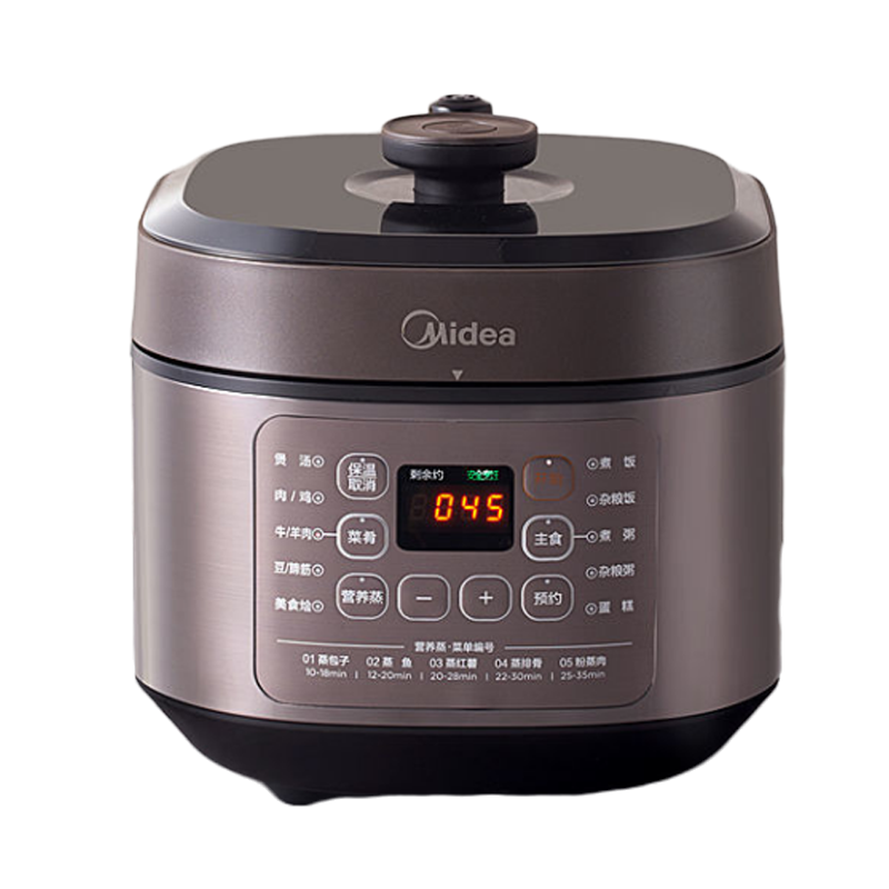 美的(midea) 电压力锅家用5L升大容量双胆多功能智能全自动煮快速饭电饭煲MY-50M5-206