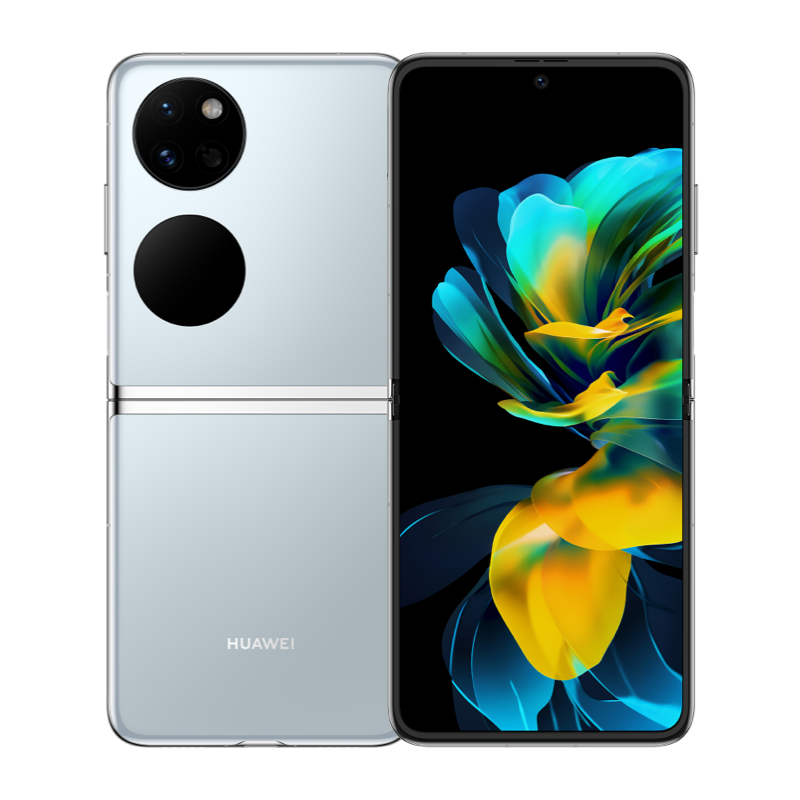 华为/HUAWEI Pocket S 128GB 冰晶蓝 鸿蒙操作系统3.0 轻巧可靠 智慧外屏 宝盒折叠屏手机 移动联通电信全网通