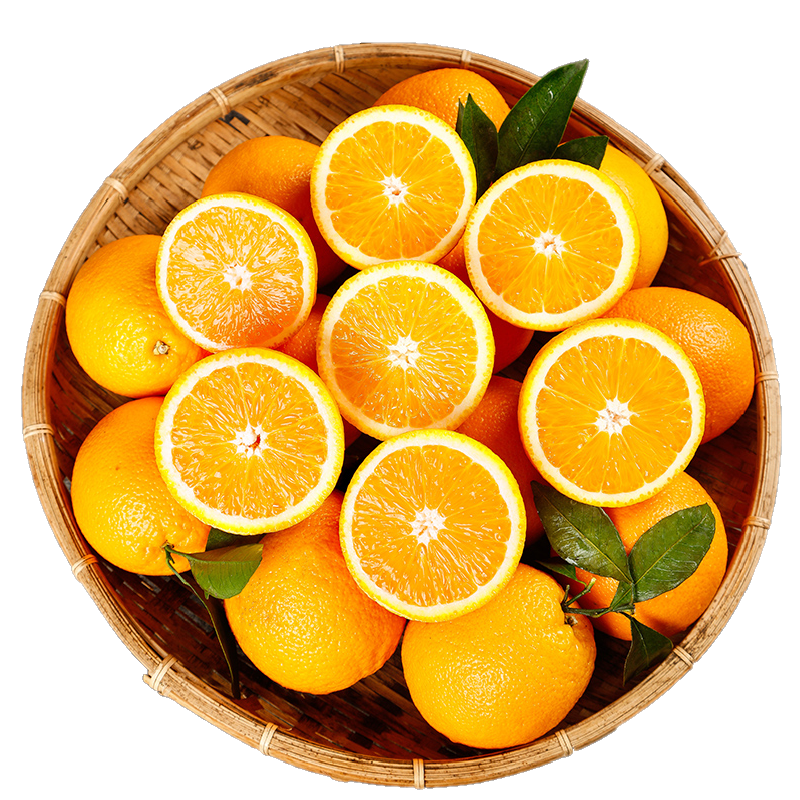 [五个农民]正宗赣南脐橙富含VC4.5斤特大果 果径75-85mm 江西特产当季新鲜水果橙子彩箱包装 顺丰发货