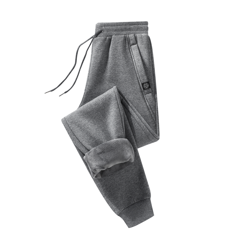 官方正品卫裤男士2024春秋季新款休闲运动裤宽松加绒青少年长裤子跑步口袋