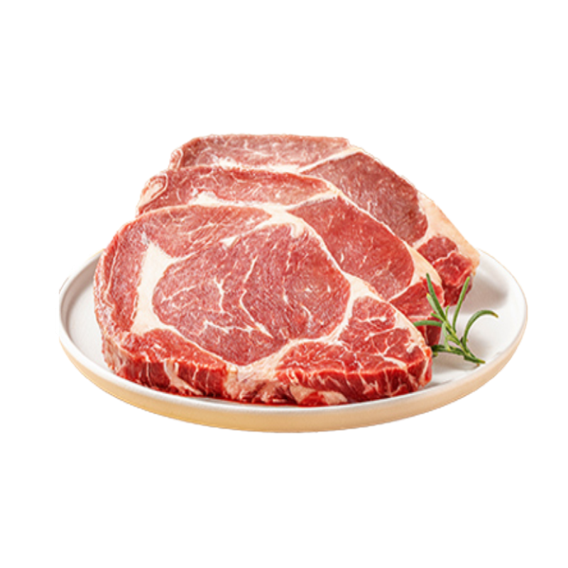 [犀牛哥]进口原切草饲眼肉牛排150g*4片 真原切 非调理非拼接 牛肉牛排 生鲜
