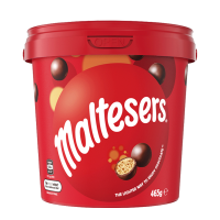 麦提莎Maltesers麦丽素桶装牛奶夹心巧克力豆球465g 休闲生日婚庆婚礼儿童零食糖果