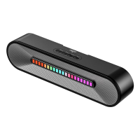 AIGO/爱国者 T03桌面蓝牙音响 双喇叭HIFI重低音炮手机电脑音箱 AUX/U盘/TF插卡音响 黑色