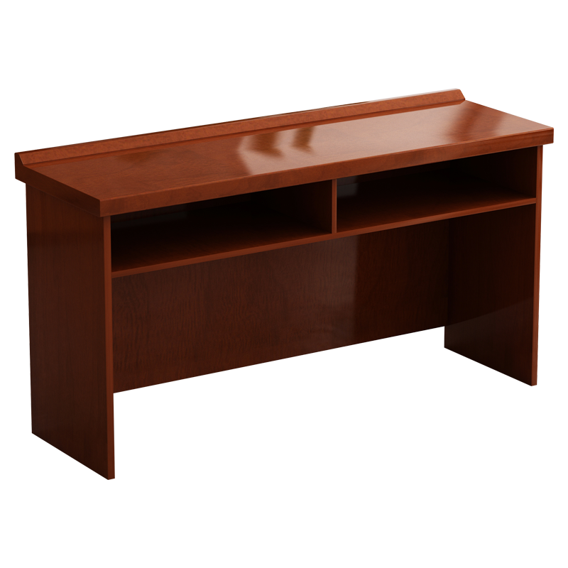 臻远 ZY-TZ-01 长条桌木质贴皮油漆家具会议桌企业员工培训桌1.8m 红胡桃色