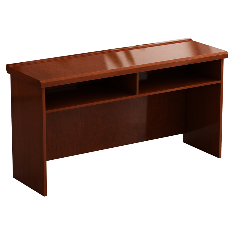 臻远 ZY-TZ-06 长条桌木质贴皮油漆家具会议桌企业员工培训桌1.2m 红胡桃色