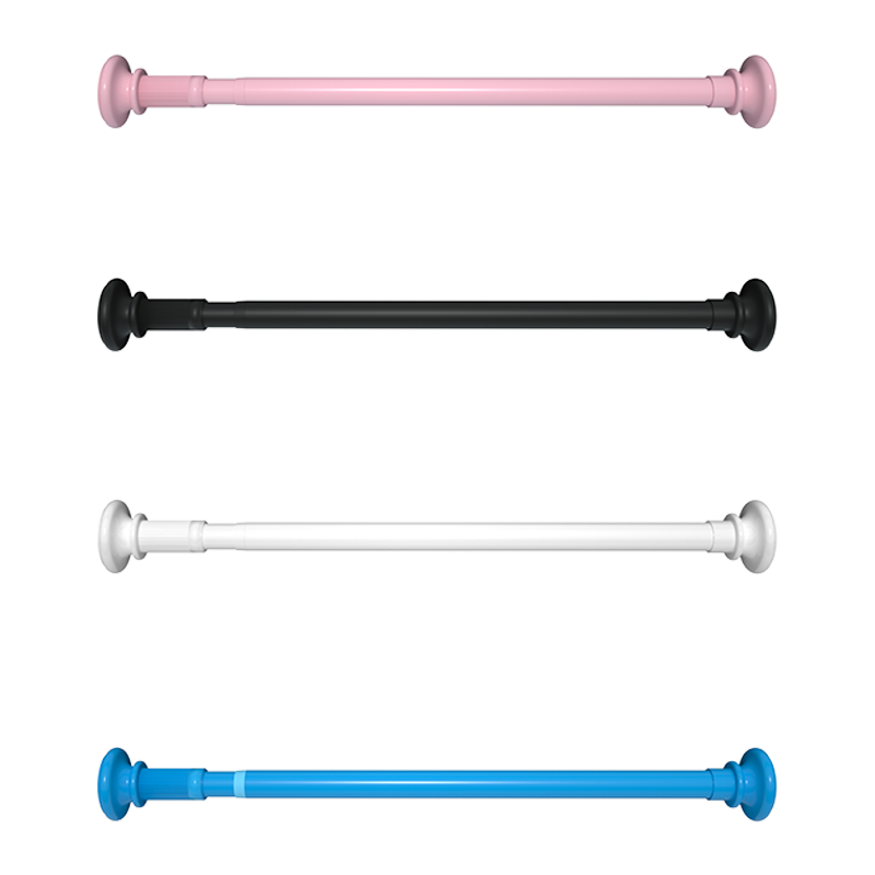 朗宅免打孔伸缩杆免钉晾衣杆衣架不锈钢窗帘挂杆浴帘杆子门帘衣柜撑杆