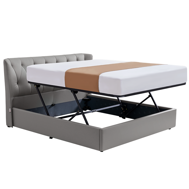 芝華仕(CHEERS)芝华仕意式轻奢真皮床电动智能平移储物主卧室双人大床头软包C233