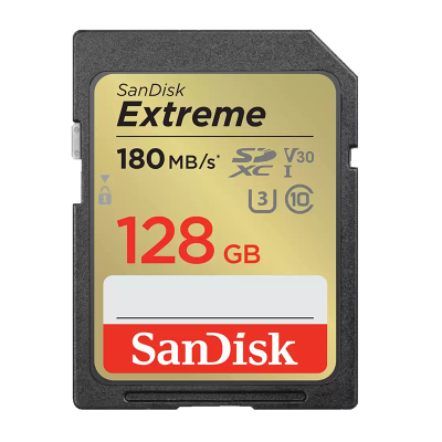 闪迪(SanDisk)128GB SD卡至尊高速读180MB/s写90MB/s相机存储卡 内存卡 U3 V30 支持4K