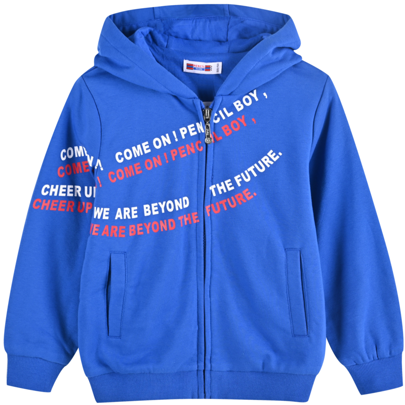 铅笔俱乐部童装秋装新款男童外套针织中大童上衣儿童连帽