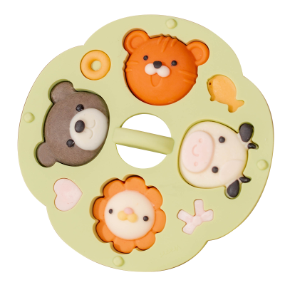 宝宝辅食蒸糕硅胶模具婴幼儿食品级可蒸糕点猫爪米糕全套工具磨具
