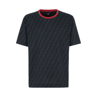 芬迪 FENDI 男士棉质宽松版圆领短袖T恤FY0936 A6ZU