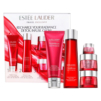 雅诗兰黛(Estee Lauder)红石榴护肤五件套装套盒「倍润(精华)水+日晚面霜+眼霜+洁面」面部护肤5件套