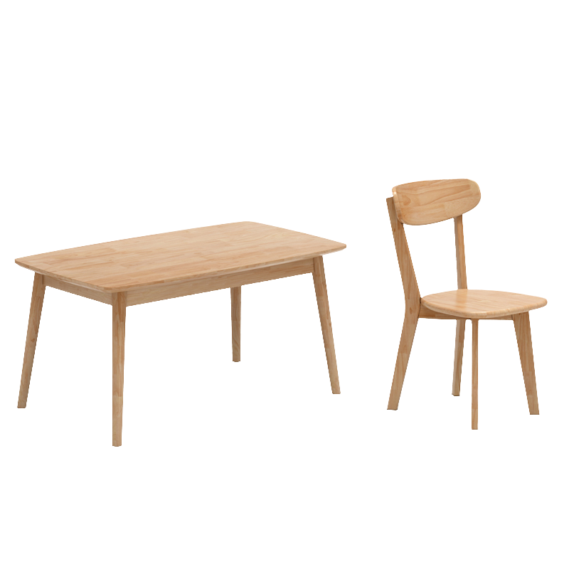 金菲罗格北欧实木餐桌椅简约长方形饭桌