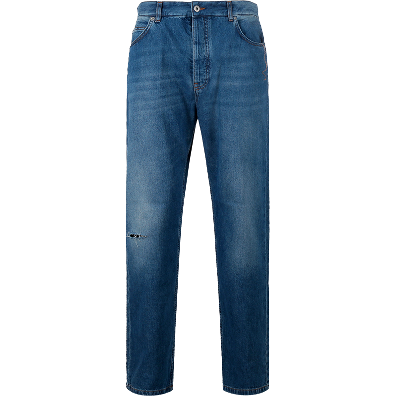 罗意威 LOEWE 男士棉质破洞直筒牛仔裤长裤 H526Y11X22