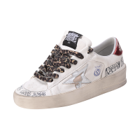 黄金鹅 GOLDEN GOOSE 女士皮革Stardan系带休闲运动鞋板鞋脏脏鞋小脏鞋GWF00128 F002697