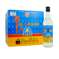 牛栏山二锅头白酒 43度净爽型清香型纯粮固态法白酒 500ml*12瓶 整箱