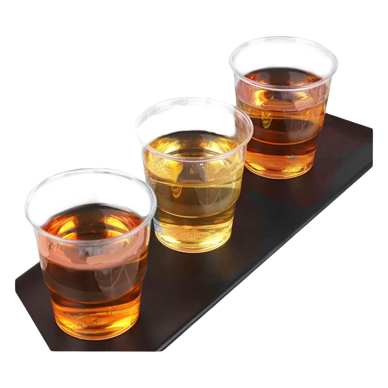 安居先森PS航空杯沃尔玛同款一次性硬质塑料杯logo250ml上磨砂(一箱400个起发) (个)