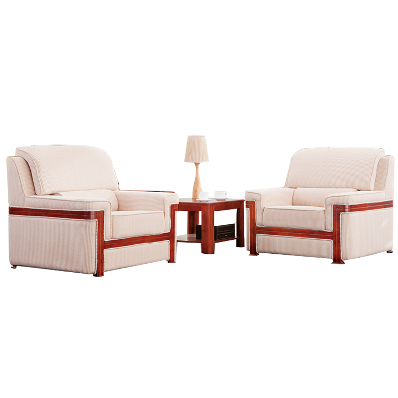 匡大布艺沙发商务办公接待单人位沙发KD-E006-2