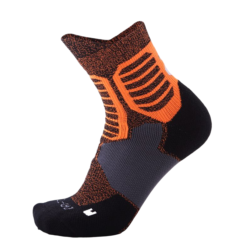 安居先森加厚防滑减震耐磨吸汗透气毛巾底中筒运动袜篮球袜1797(双)粉色均码(38-45码)