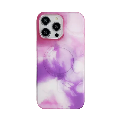 安美宝 水彩磁吸苹果14promax手机壳iPhone14Pro硅胶max新款14plus透明13promax保护套