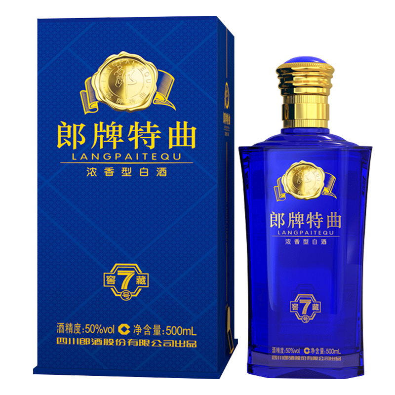 郎酒 郎牌特曲窖藏7号 50度 浓香型白酒 500ml 单瓶装 商务宴请