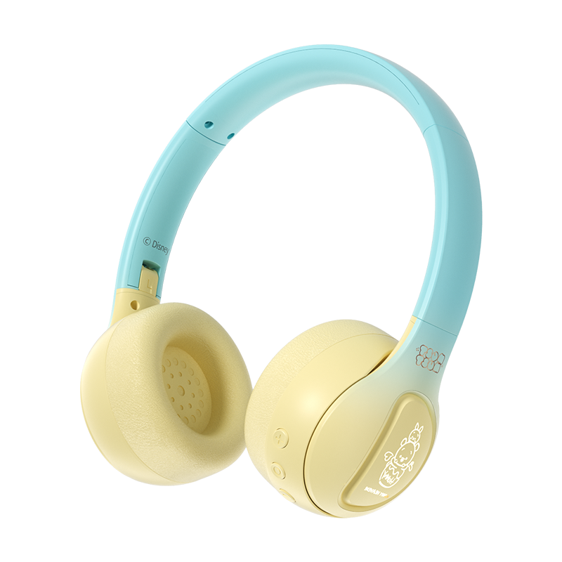 迪士尼/Disney正版D10蓝牙耳机美蝶绿头戴式无线手机笔记本电脑通用耳麦持久续航超长待机降噪隔音创意礼物