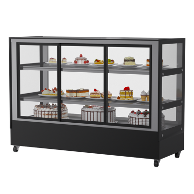 松氏蛋糕柜冷藏展示柜商用水果熟食甜品冰柜风冷台式小型保鲜柜 直角柜1.8米