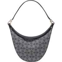 罗意威 LOEWE 女士Luna系列织物/牛皮革手提单肩包腋下包半月形Hobo包A923PL9X01