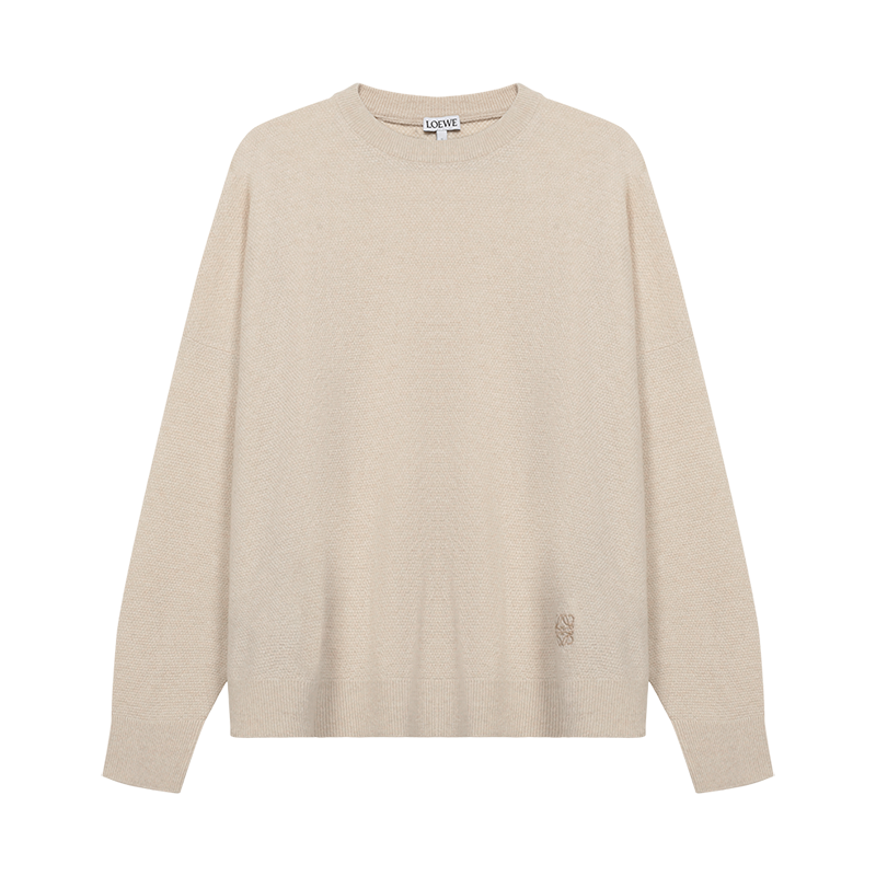 LOEWE 罗意威女士羊绒超大号圆领羊绒衫针织衫套头衫S540Y14K49