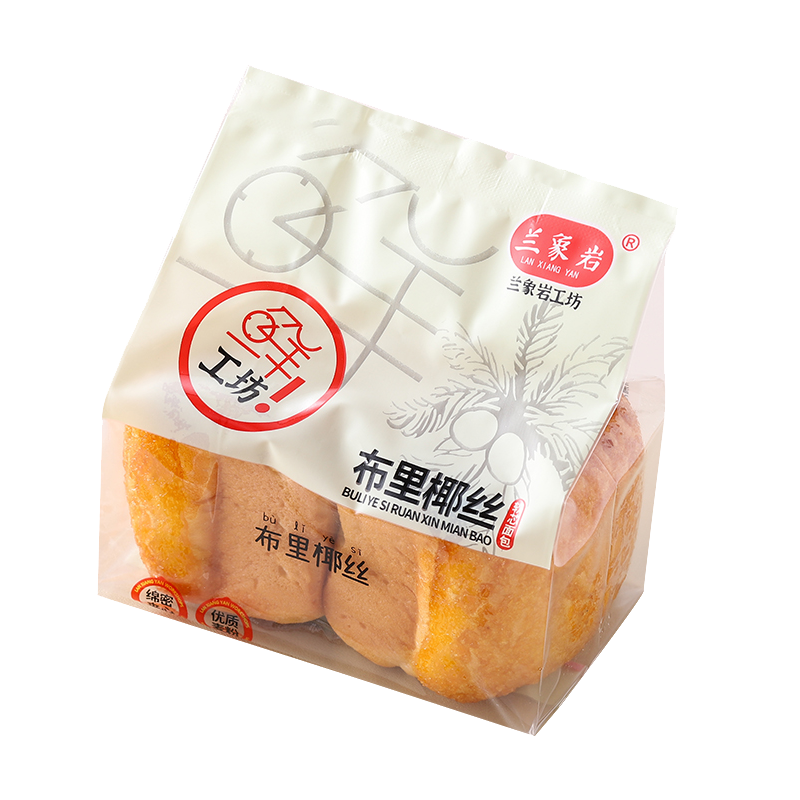 兰象岩布里椰丝面包90g*2袋网红夹心早餐营养软芯面包下午茶点心充饥零食