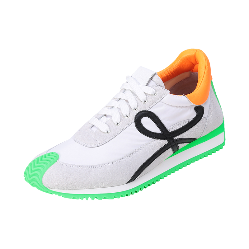 罗意威 LOEWE 男士织物/绒面革FLOW系带休闲运动鞋M816282X34