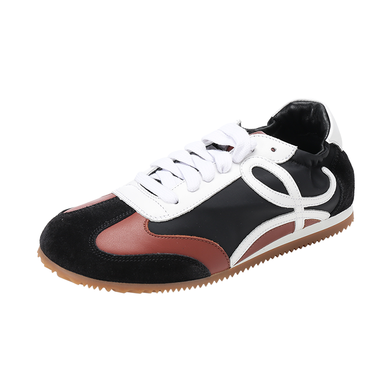 罗意威 LOEWE 女士织物/牛皮革系带休闲运动鞋L815282X37