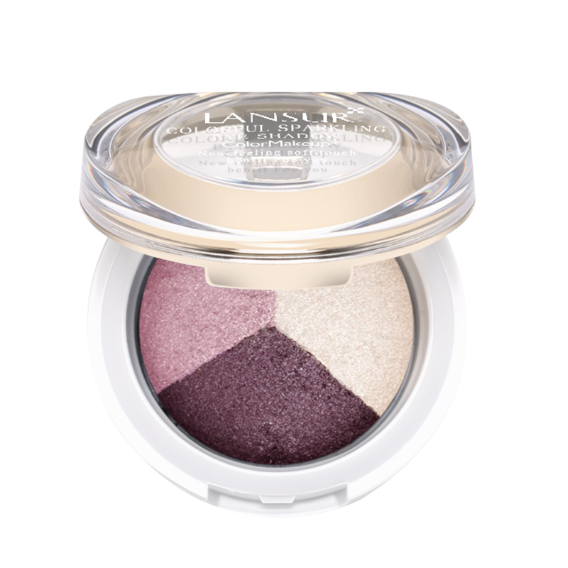 兰瑟琉晶绚彩眼影3色5g眼影盘单色大地色烤粉裸妆桃花妆彩妆专柜正品