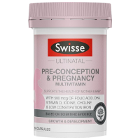 Swisse孕前孕中哺乳期孕妇复合维生素胶囊60粒/瓶装 澳洲进口含叶酸DHA钙铁